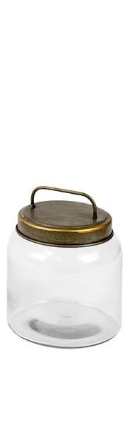 Glass Jar w/Metal Lid Sm