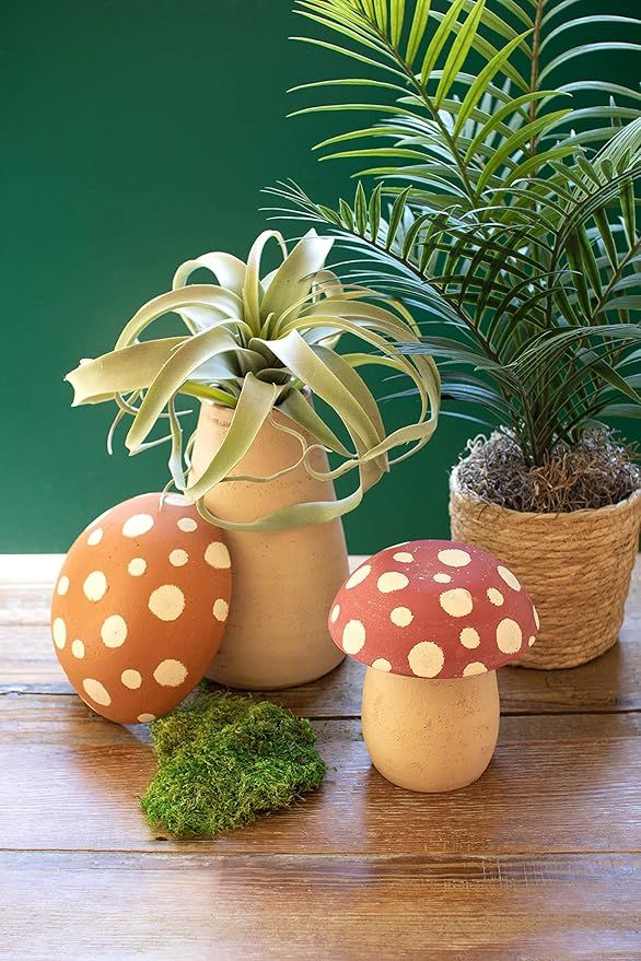 Clay Mushroom Canister Sm