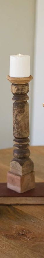 Wooden Banister Candle Stand II