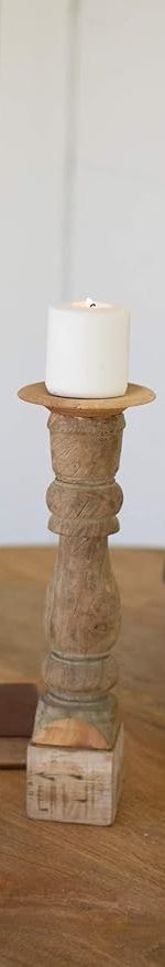 Wooden Banister Candle Stand III