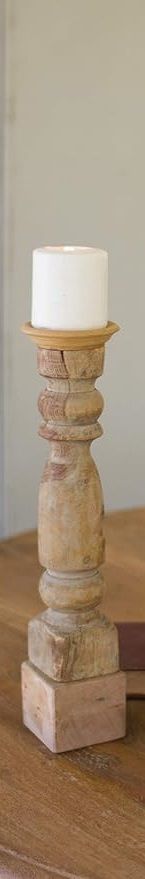 Wooden Banister Candle Stand I Wooden Banister Candle Stand I