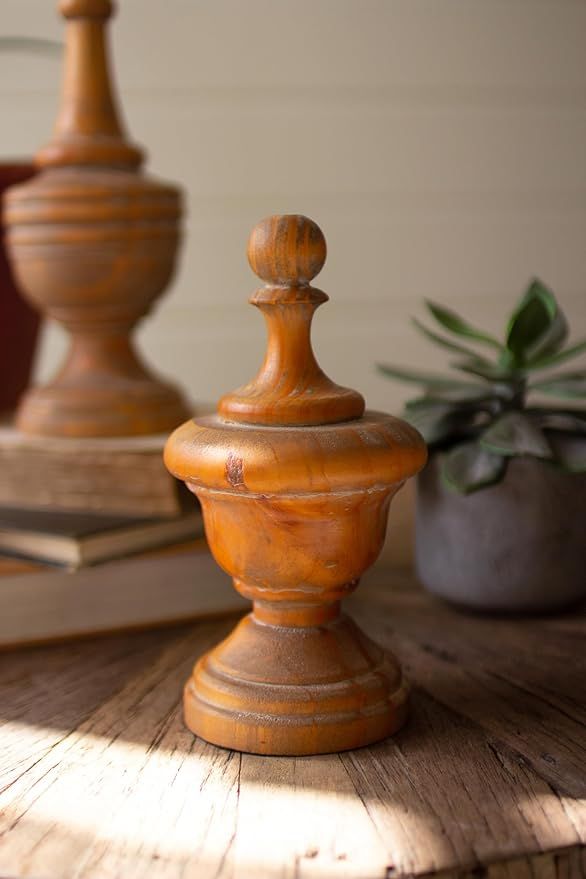 Turned Wood Finial Sm Turned Wood Finial Sm