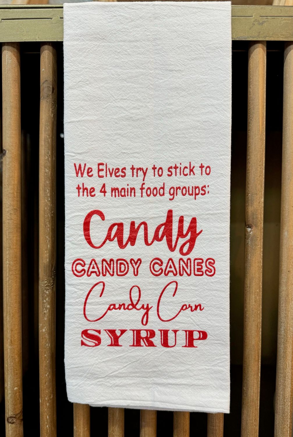 We Elves try to stick to the four main food groups