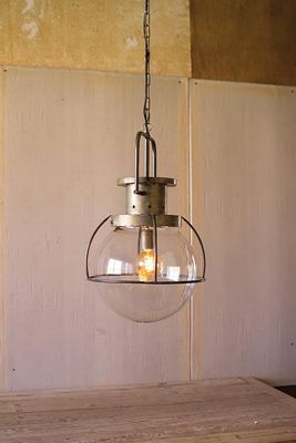 Glass Globe Pendant Light