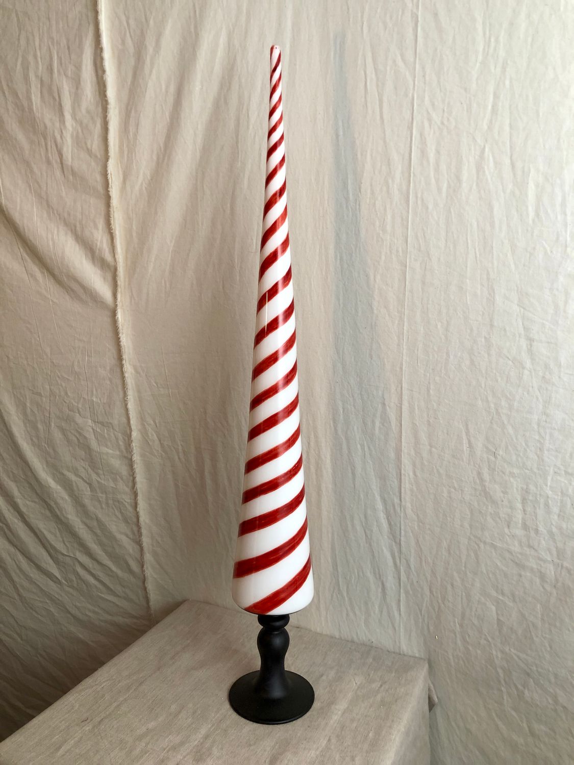 Glass Cone Tree on Stand 32"