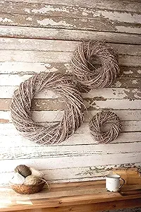 Grey Vine Christmas Wreath Lg