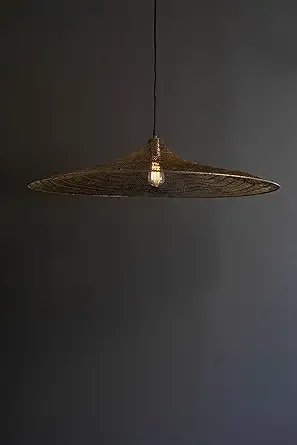 Large Wire Hat Pendant Lamp