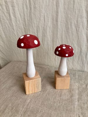 Polka Dot Mushroom 5.75&quot;