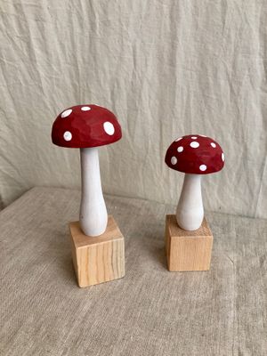 Polka Dot Mushroom 7&quot;