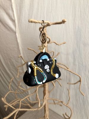 Medical Bag Glass Ornament