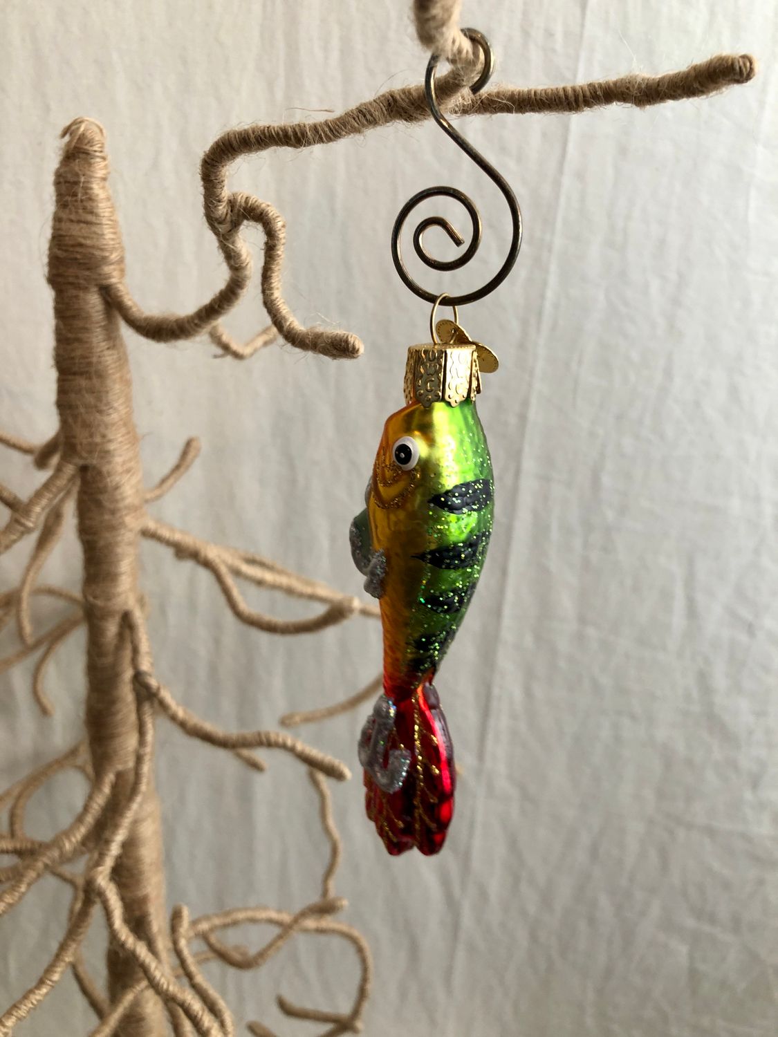 Fishing Lure Glass Ornament