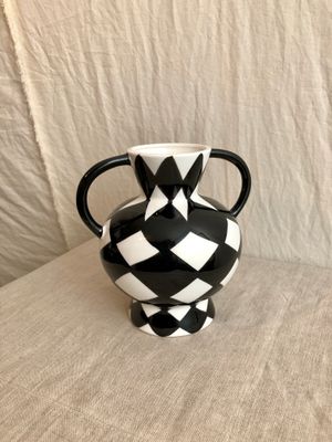 Black &amp; White Ceramic Vase I