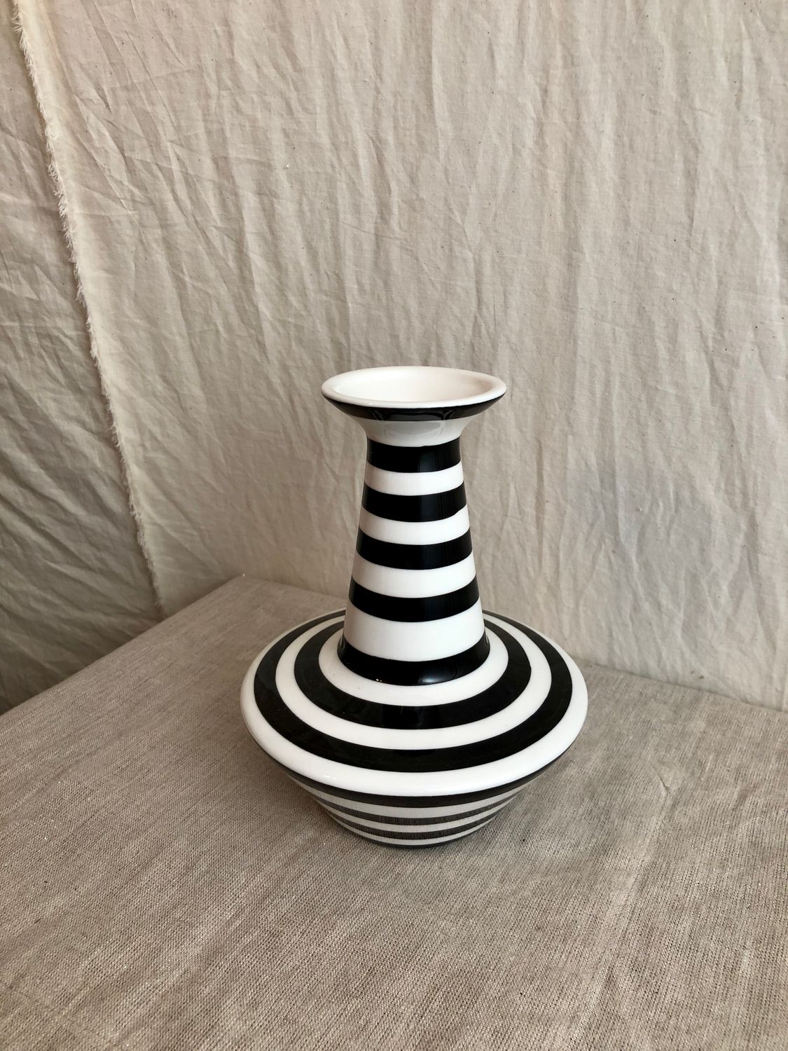 Black &amp; White Ceramic Vase II