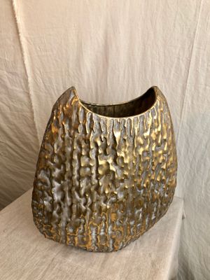 Antique Gold Vase 13.5&quot;