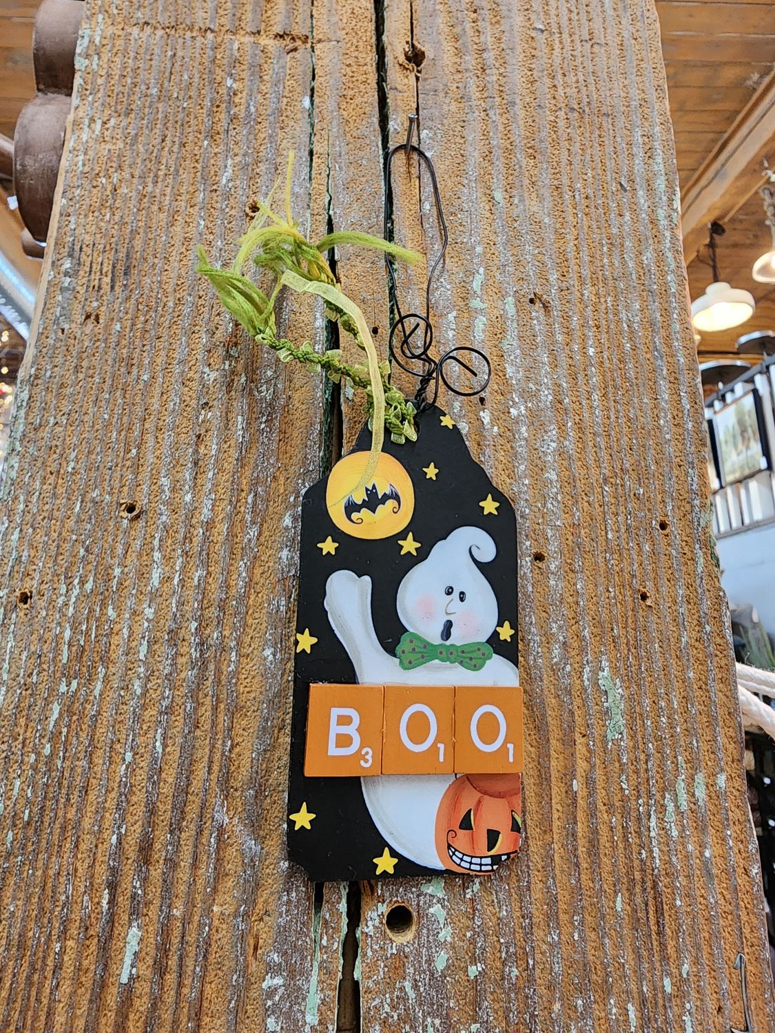 Ghost Sm Tag Ornament Boo 2.5&quot;L x 4.5&quot;H