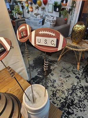 USC Football Scrabble Stake White  4&quot;L x 14&quot;H