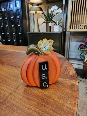 Pumpkin Plaque USC 4&quot; x 4&quot;T