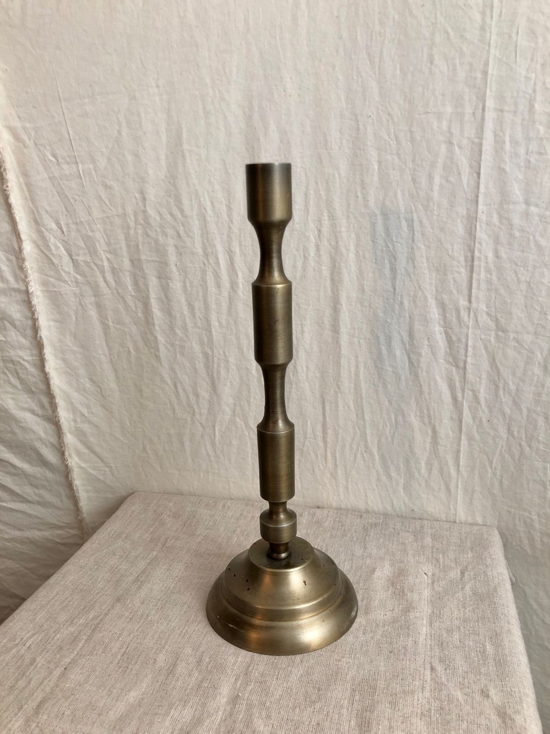 Antique Brass Metal Taper Candle Stand Lg Antique Brass Metal Taper Candle Stand Lg