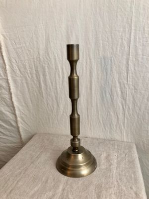 Antique Brass Metal Taper Candle Stand Lg