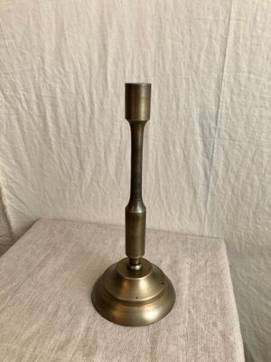 Antique Brass Metal Taper Candle Stand Med