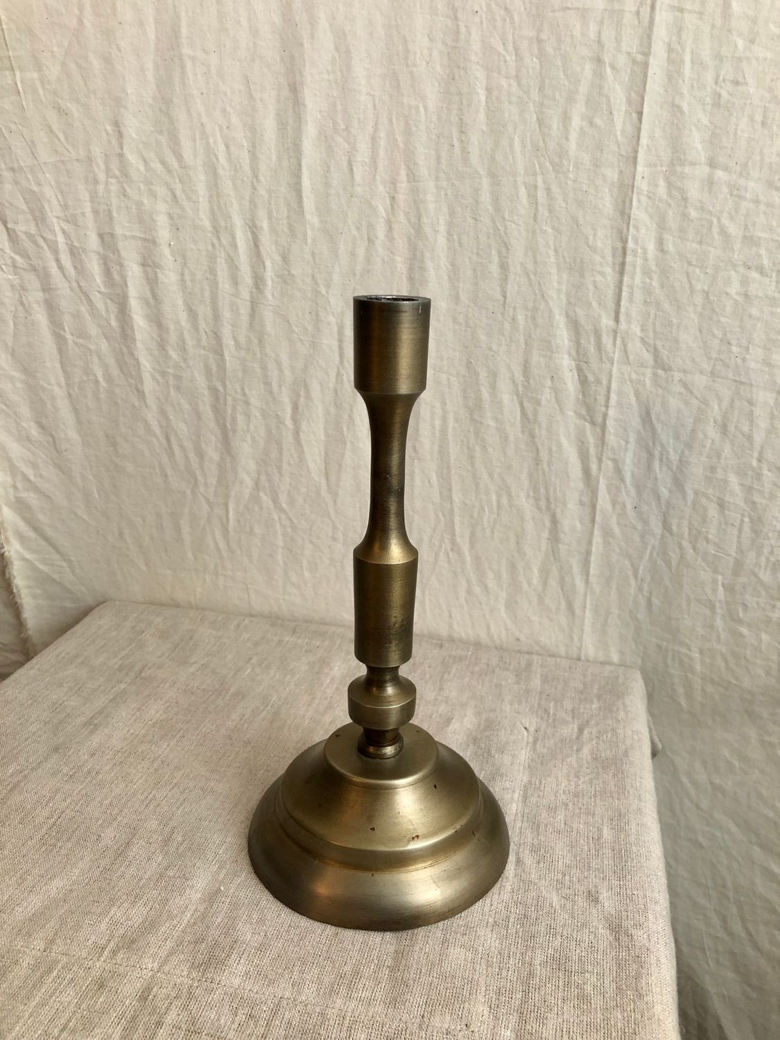 Antique Brass Metal Taper Candle Stand Sm
