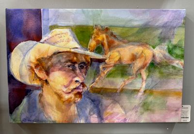 Kathy Morganelli - &quot;Cowboy Dreamer&quot; - 21.5&quot; x 14&quot;T
