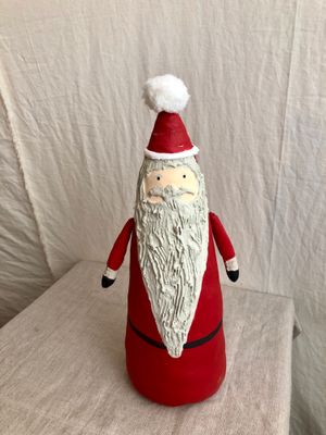 Painted Canvas Santa Lg