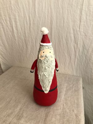 Painted Canvas Santa Sm