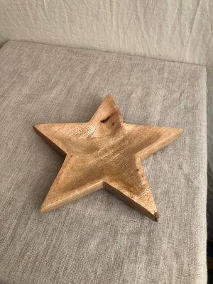 Mango Wood Star Tray Sm