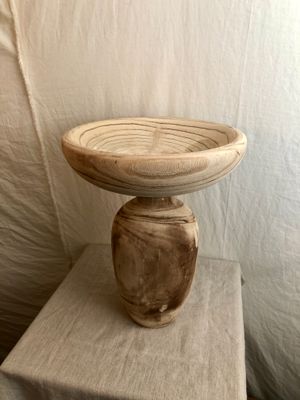 Turned Wooden Pedestal Lg