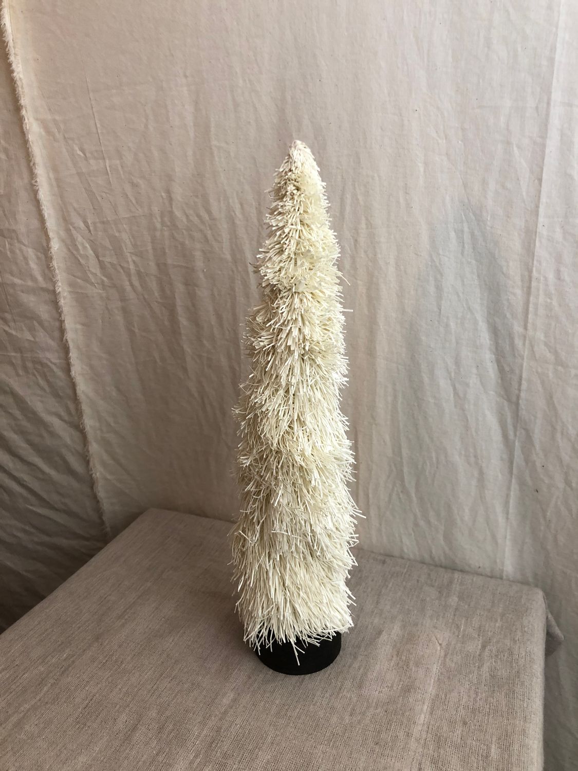 Natural Paper Frill Christmas Tree Lg Natural Paper Frill Christmas Tree Lg