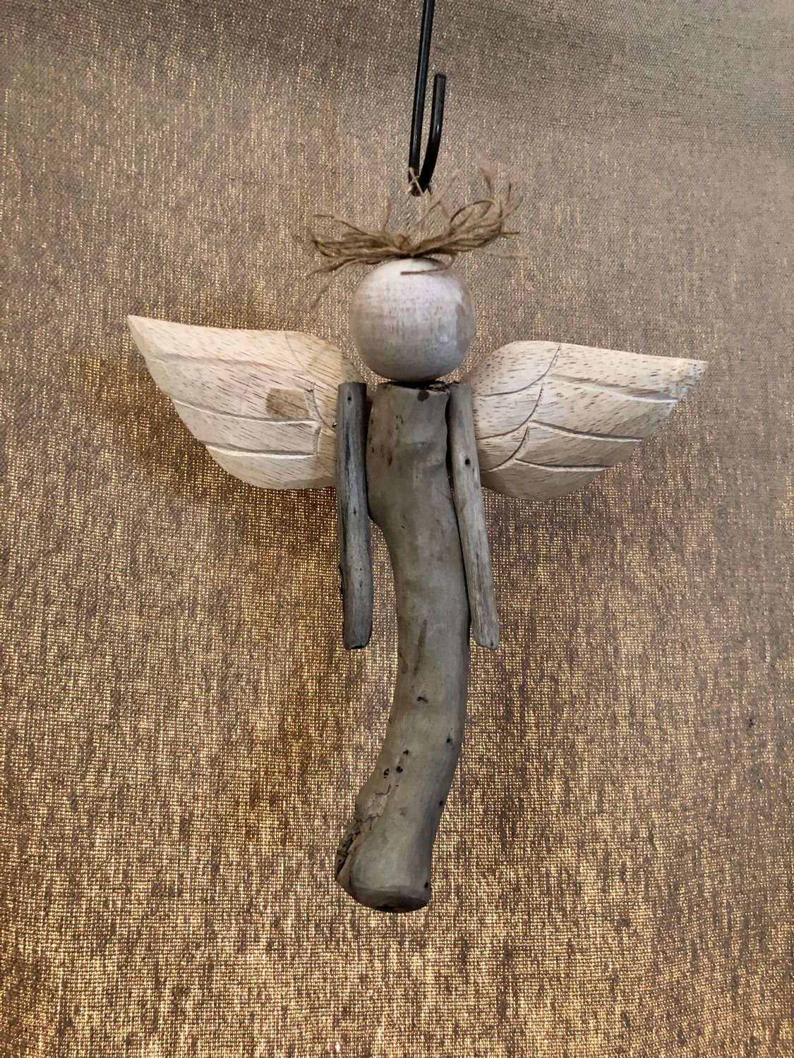 Driftwood Hanging Angel Med
