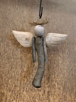 Driftwood Hanging Angel Med
