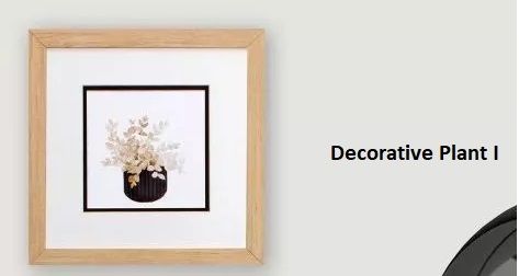Decorative Plant I 12&quot; x 12&quot;T