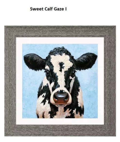Sweet Calf Gaze I   17&quot; x 17&quot;T