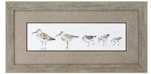 Pebbles &amp; Sandpipers  I  26&quot; x 13&quot;T