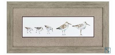 Pebbles &amp; Sandpipers  II  26&quot; x 13&quot;T