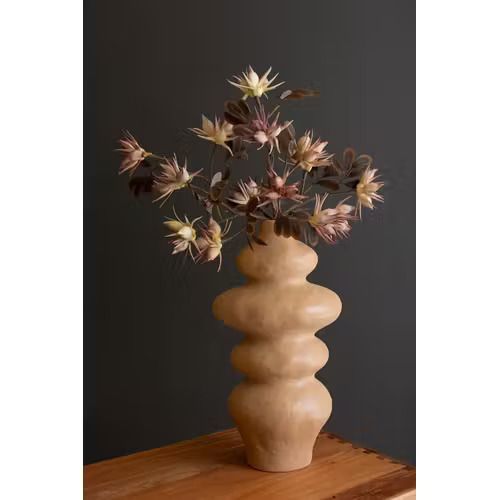 Large Ceramic Oval Bubbles Vase