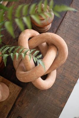 Large Clay Linking Loops Sculpture