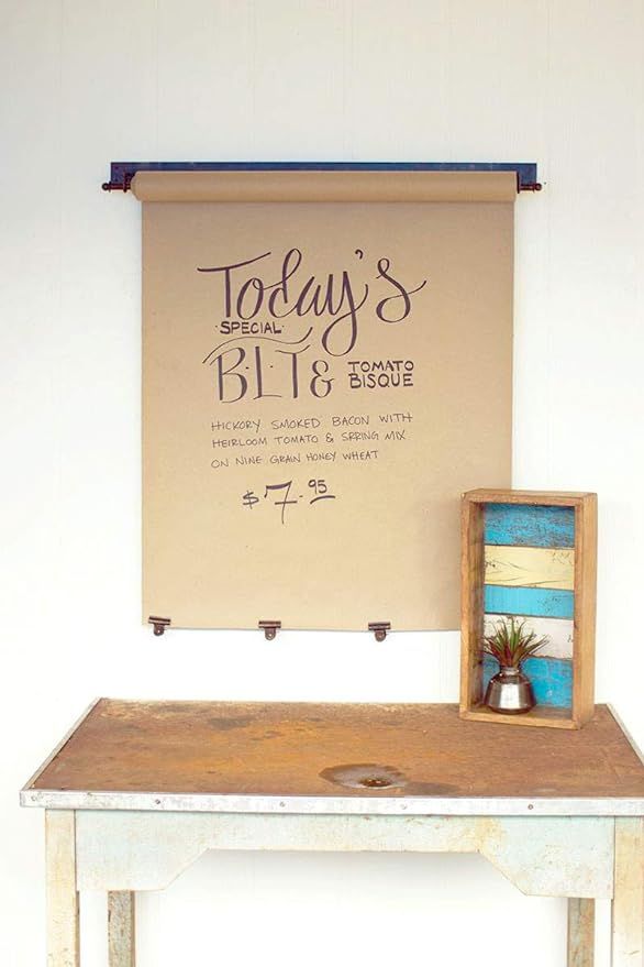 35" Hanging Note Roll w/Brass Finish 35" Hanging Note Roll w/Brass Finish