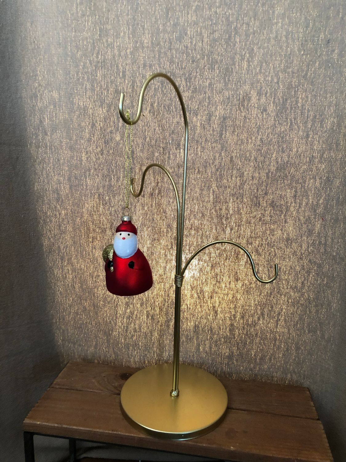 Gold Triple Ornament Stand