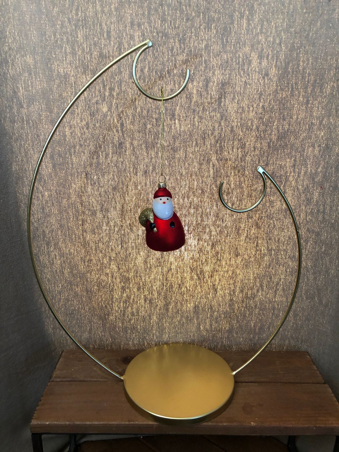 Gold Double Ornament Stand Gold Double Ornament Stand