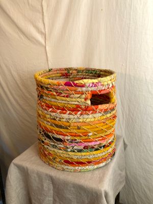 Recycled Kantha Hamper Lg Recycled Kantha Hamper Lg