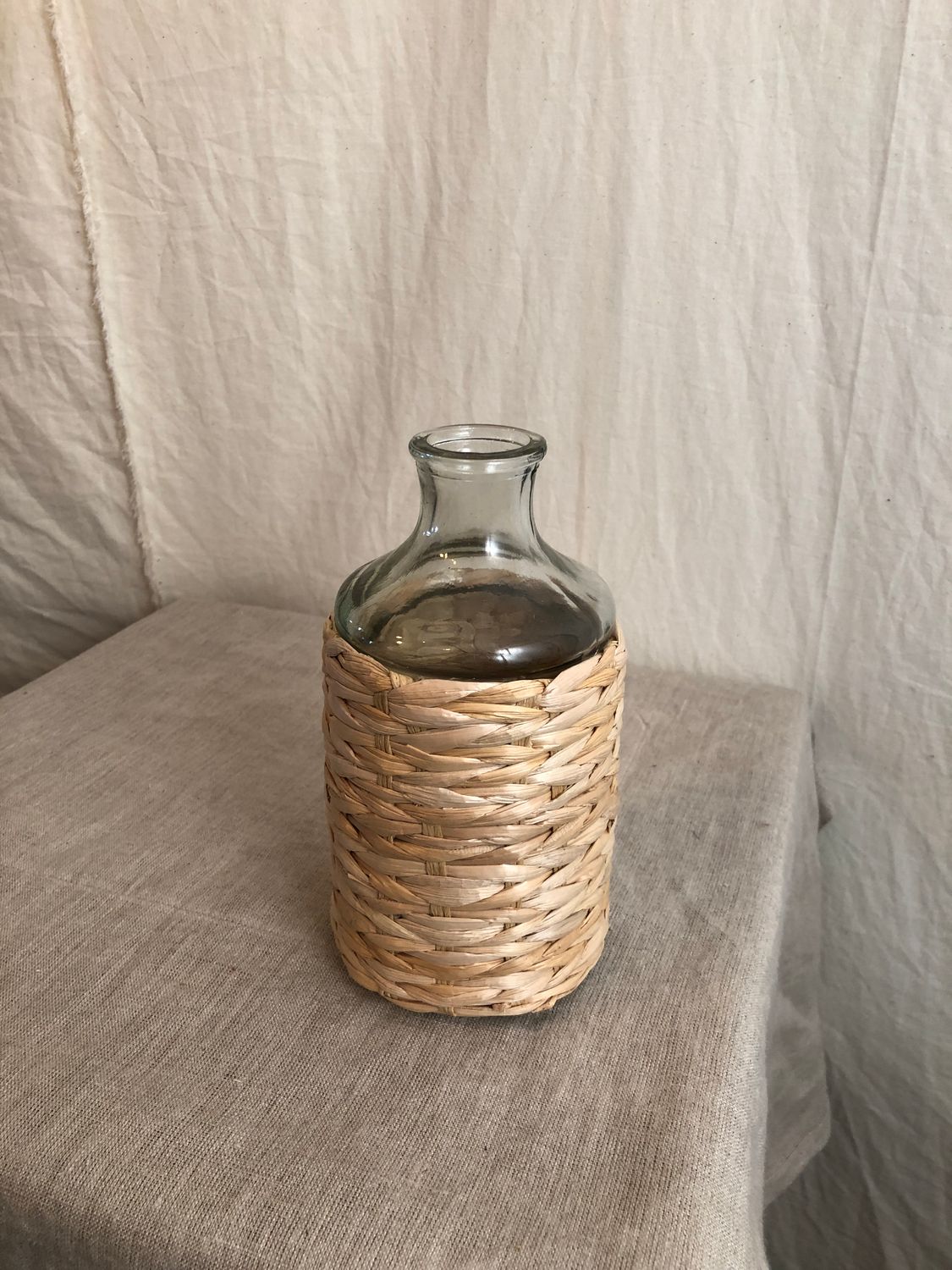 Seagrass Wrapped Tall Vase Sm