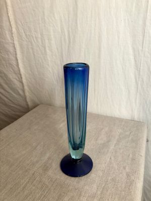 Blue Recycled Champagne Glass
