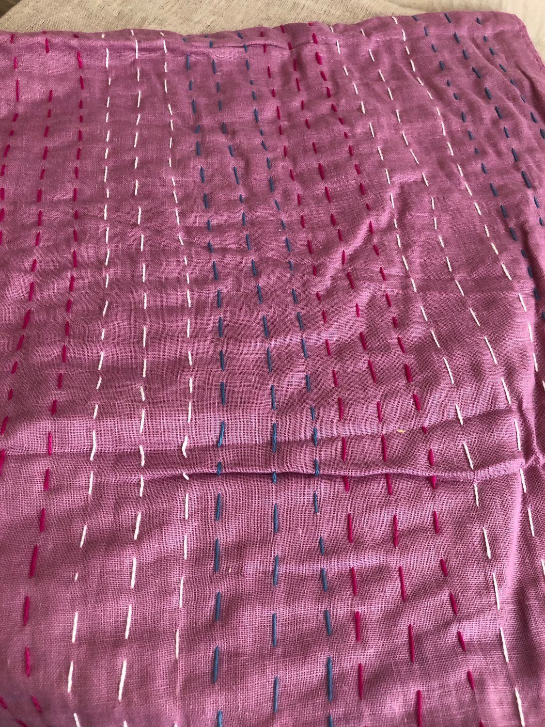Runner w/Hand Stitching - Lavender