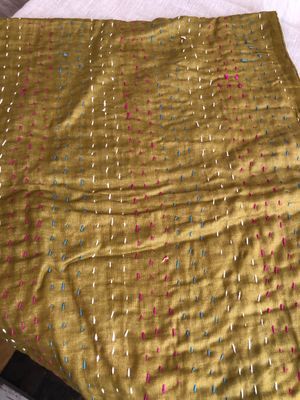 Runner w/Hand Stitching - Olive