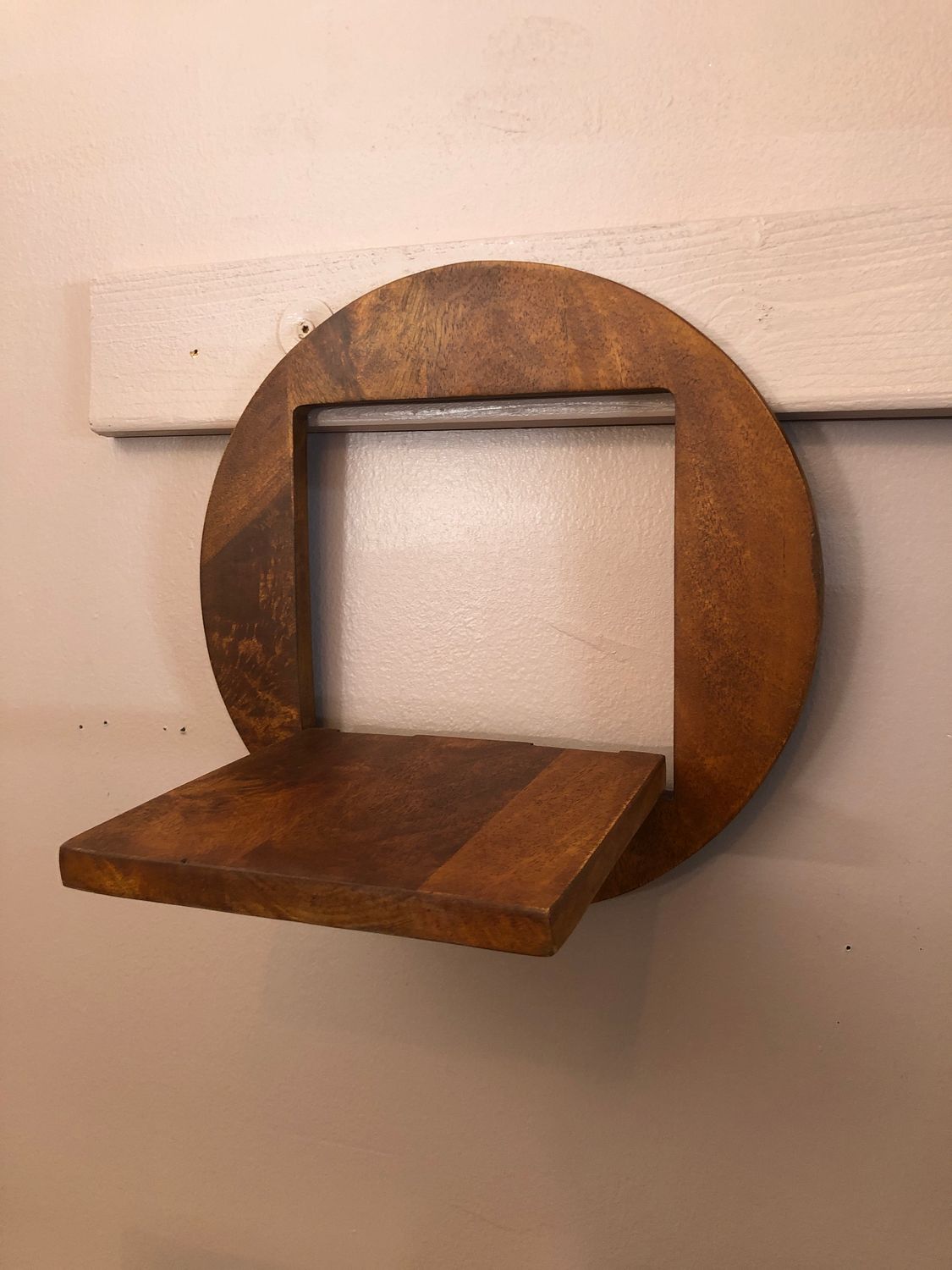 Folding Wall Shelf - Round