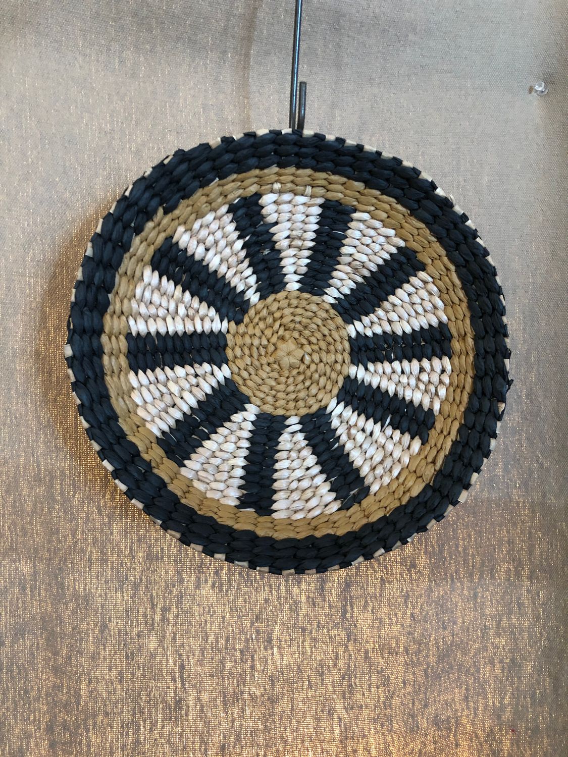 Round Seagrass Basket/Wall Art Sm Round Seagrass Basket/Wall Art Sm