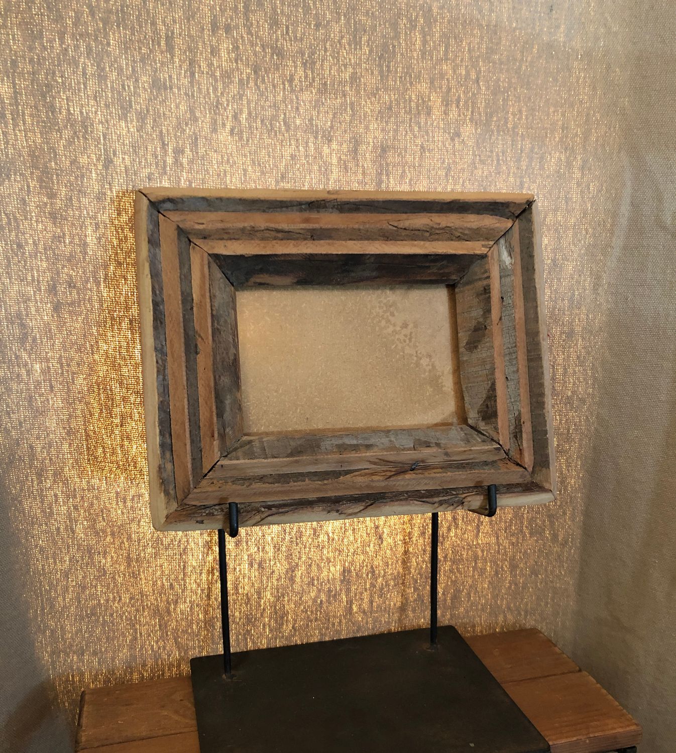 Recycled Wood Photo Frame 11&quot; x 8.5&quot;T